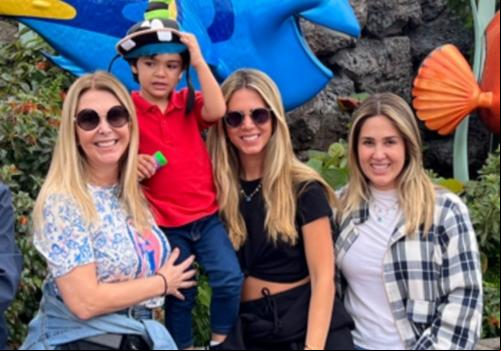 Ana Paula, Arthur, Victoria e Barbara Sales curtindo férias em clima de Walt Disney (Foto/Arquivo Pessoal)