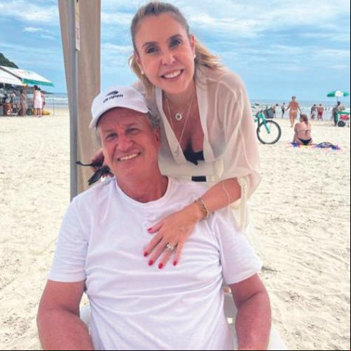 Arnaldo Prata e Ana Letícia, superlight, nas areias da Riviera de São Lourenço ()