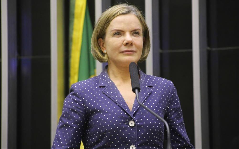 Gleisi sugere que o Senado chame Campos Neto para tratar do assunto e explicar, também, a atual meta de inflação, fixada em 3% (Foto/Paulo Sérgio/Câmara dos Deputados)