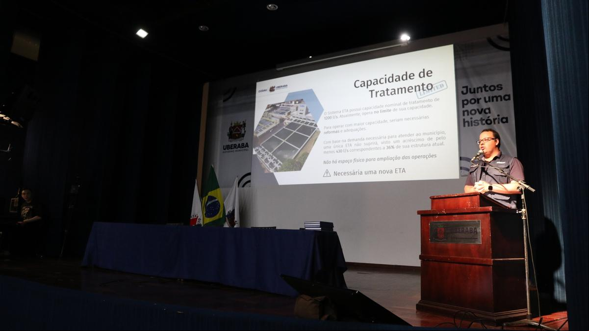 A decisão por utilizar o rio Grande como segunda fonte de captação de água foi anunciada em audiência pública, no fim do ano ado (Foto/Divulgação)