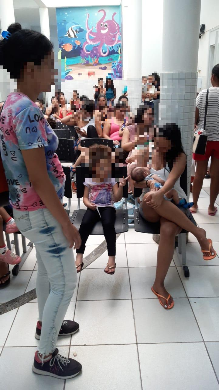 Situação do Hospital da Criança nesta segunda-feira (20) (Foto/Leitor JM)