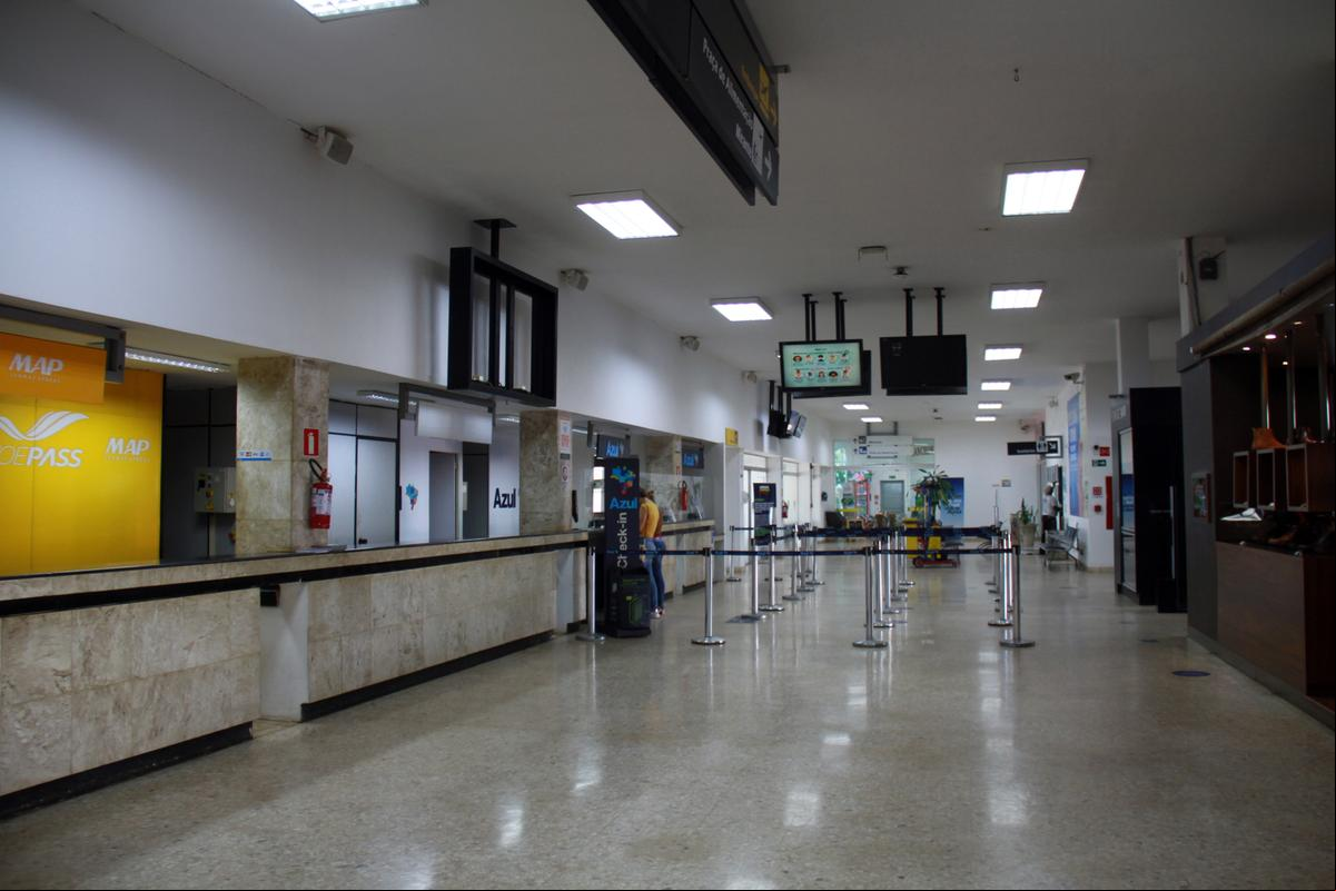 Interior do aeroporto de Uberaba (Foto/Divulgação)
