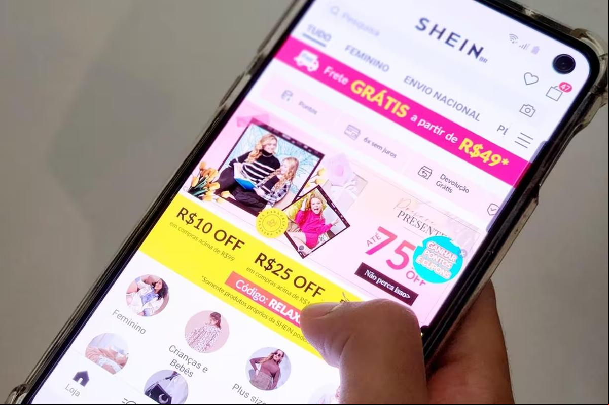 Entre os "campeões de venda" internacionais estão a Shein e a Shopee (Foto/Renato Alves/O TEMPO Brasília)