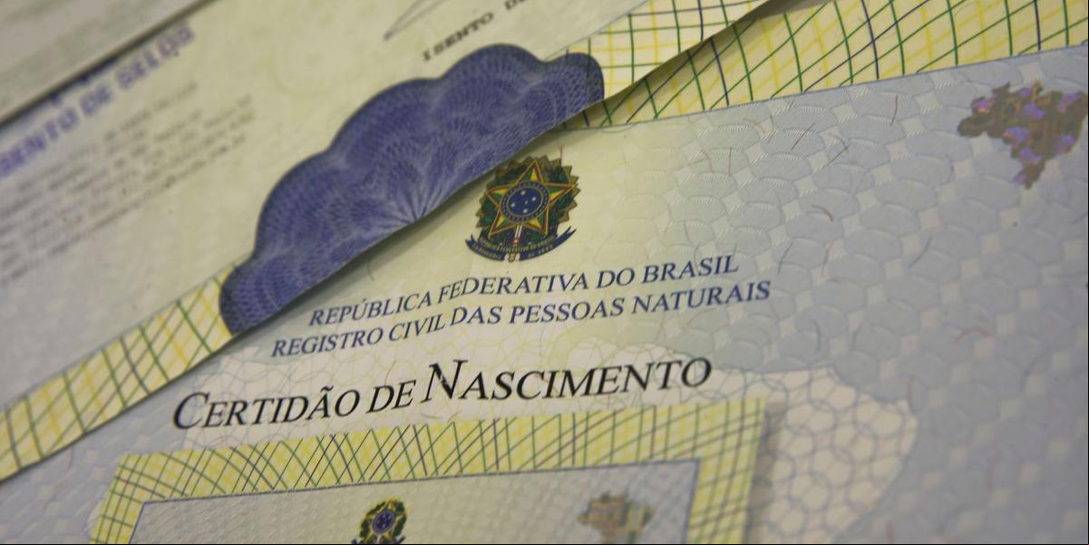 Certidão de nascimento (Foto/Reprodução)