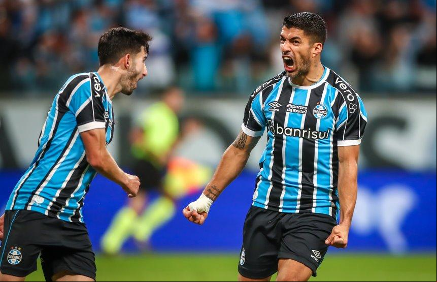 Luis Suárez marcou o gol do Grêmio no primeiro jogo (Foto/Agência Futebol Interior)