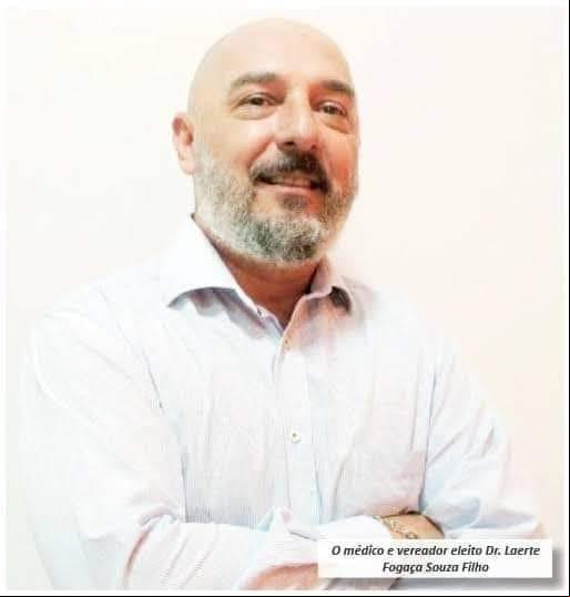 O médico e vereador Laerte Fogaça de Souza Filho agora é oficialmente foragido da Justiça e procurado pelas polícias Civil e Militar da região (Foto/Divulgação)