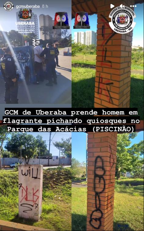 Preso em flagrante no Piscinão (Foto/Divulgação)