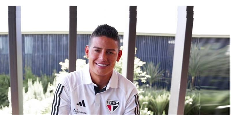 "Estou feliz. É uma oportunidade muito grande para mim e minha família”, disse James Rodriguez (Foto/Reprodução)