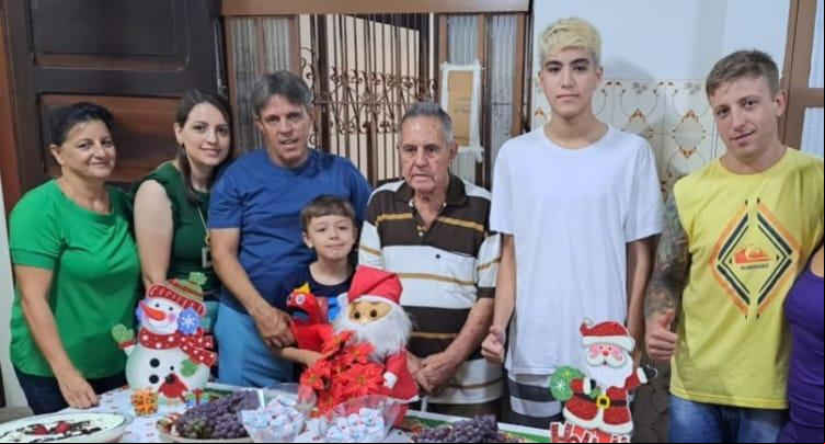 Com a família (Arquivo)