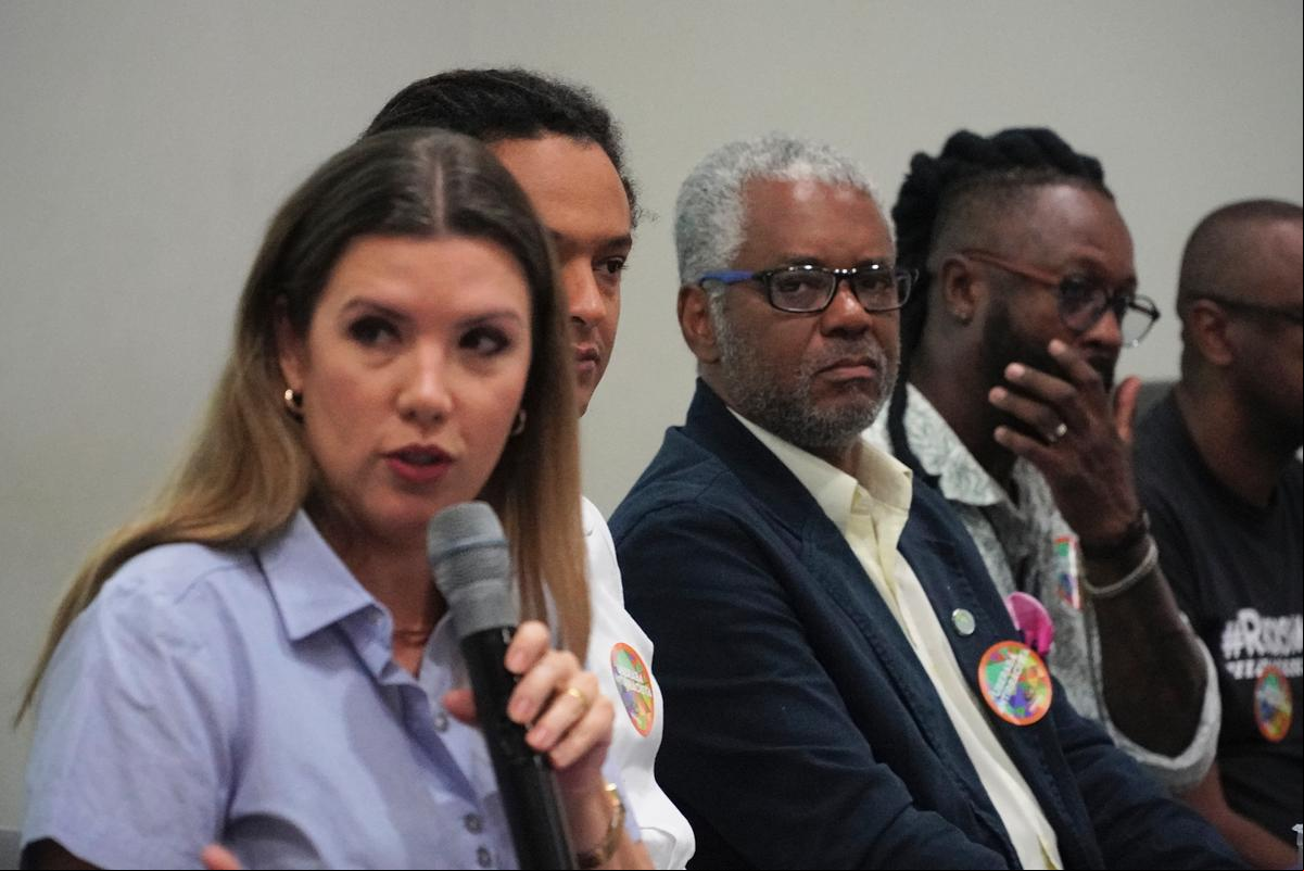 Prefeita Elisa Araújo, durante o evento que reuniu lideranças da cidade, região e de outros estados, como Rio de Janeiro e São Paulo (Foto/Divulgação)