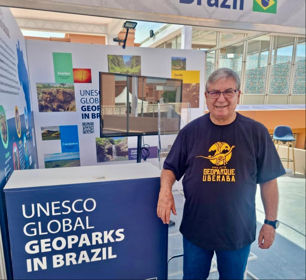 Secretário de Desenvolvimento Econômico, Rui Ramos, está no Marrocos, participando da conferência mundial da Unesco sobre geoparques, onde recebeu em primeira mão a confirmação de que o nosso Terra de Gigantes ou na primeira etapa de avaliação (Foto/Arquivo Pessoal)