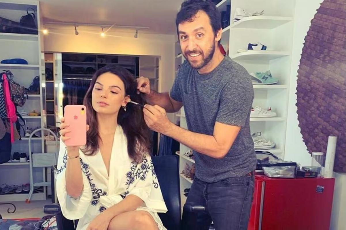 Maquiador Rico Tavares e Isis Valverde (Foto/Reprodução/Instagram)