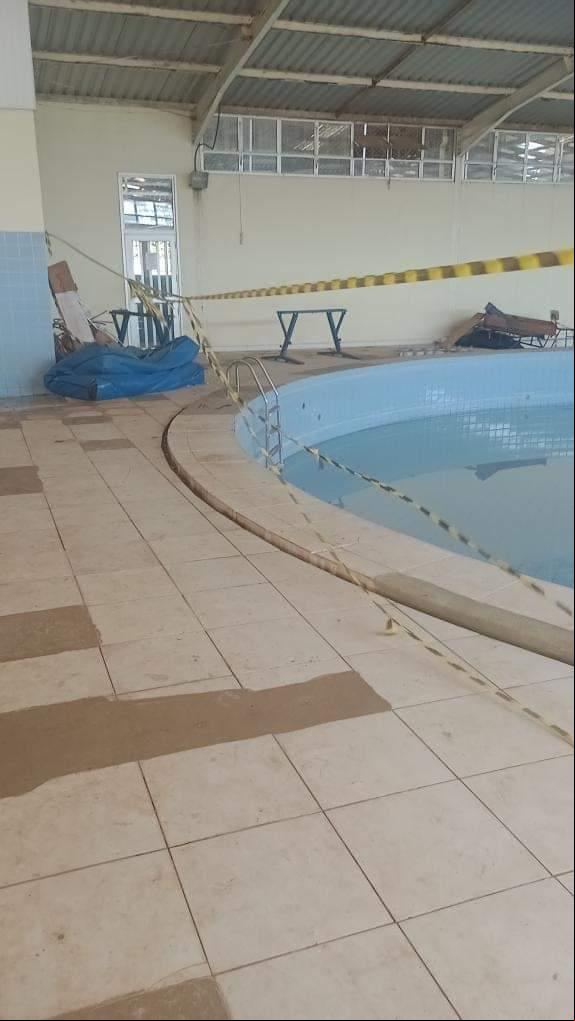 Piscinas interditadas no Cemea Boa Vista (Foto/Denúncia)
