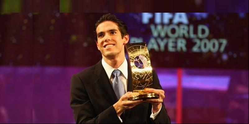 Há 16 anos, Kaká era eleito o melhor jogador do mundo pela Fifa (Foto/Arquivo)