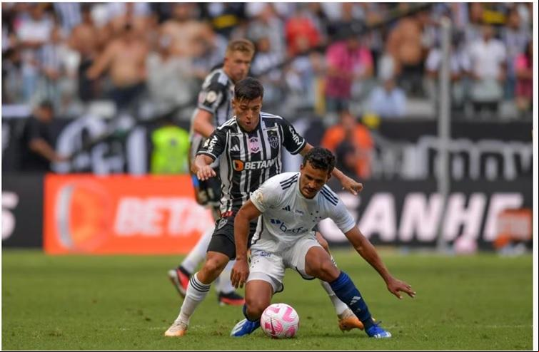 Atlético e Cruzeiro se encontraram pela primeira vez na Arena MRV no ano ado. ((Foto - Fred Magno – Jornal ”O Tempo”))