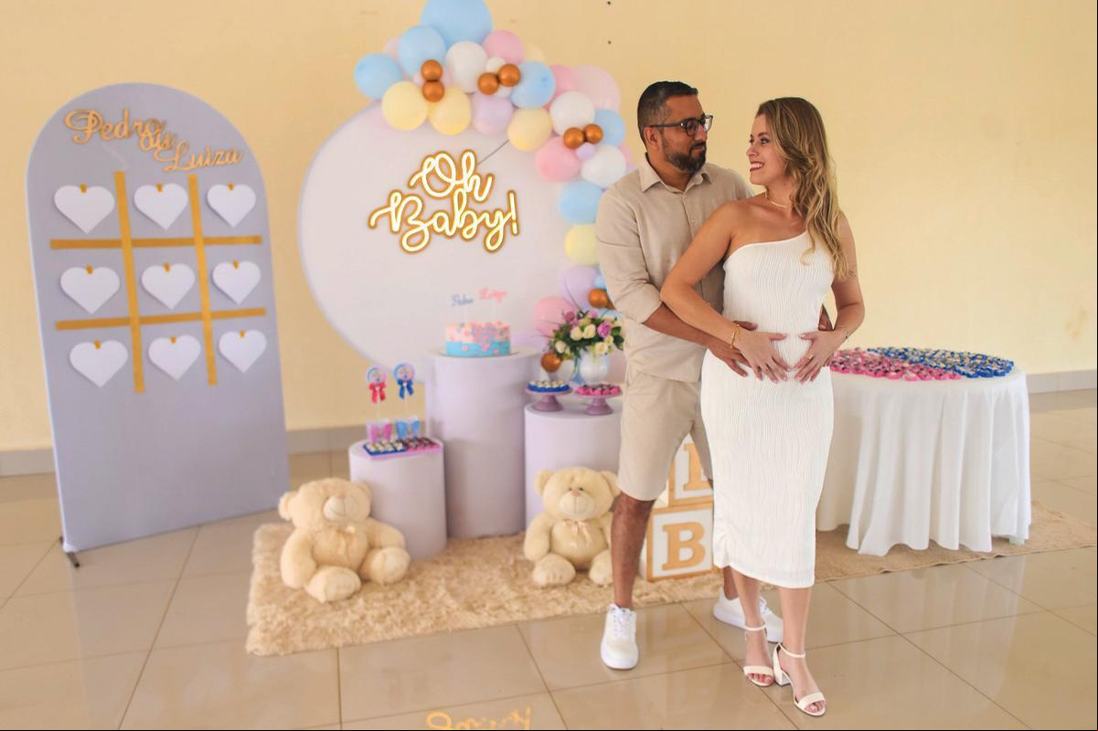 Bruna Leal e Tallison Alves à espera da Luiza (Foto/Stella Barbosa)