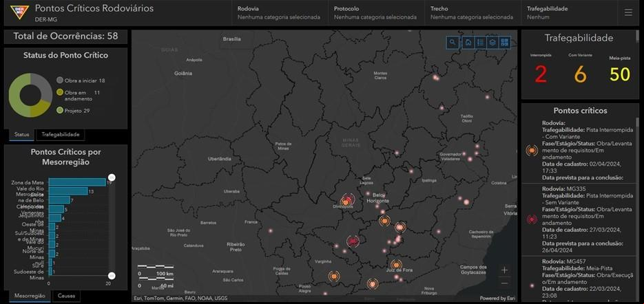 As informações de rodovias em todos os estados estão disponíveis no site do DER (Foto/Reprodução)