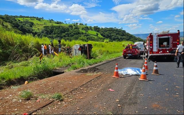 O servidor geral, Nilton Cesar Mesadri, de 50 anos, morreu atropelado por um caminhão quando fazia reparos na pista, rodovia SP-334 (Foto/Divulgação)