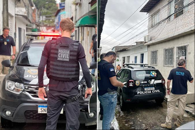 A ação desta terça-feira foi desencadeada pelas forças de segurança de Minas Gerais, após a identificação de contas de redes sociais utilizadas pelo investigado Leon/Grow e obtenção de sua localização (Foto/Divulgação)