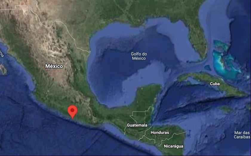 Não houve relatos imediatos de danos, mas as partes mais montanhosas e remotas da fronteira são propensas a deslizamentos de terra (Foto/Mapa)