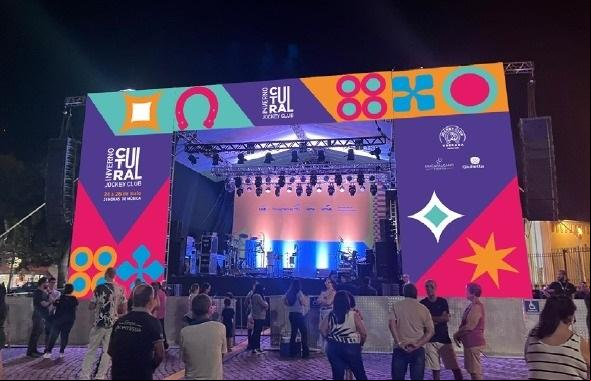 Uma grande estrutura está projetada para o evento que será realizado no espaço de futebol do clube (Foto/Divulgação)