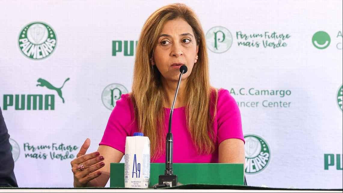 Leila Pereira está decidida a se livrar de Dudu depois que o camisa 7 fez acordo com o Cruzeiro (Foto/César Menotti/Palmeiras)