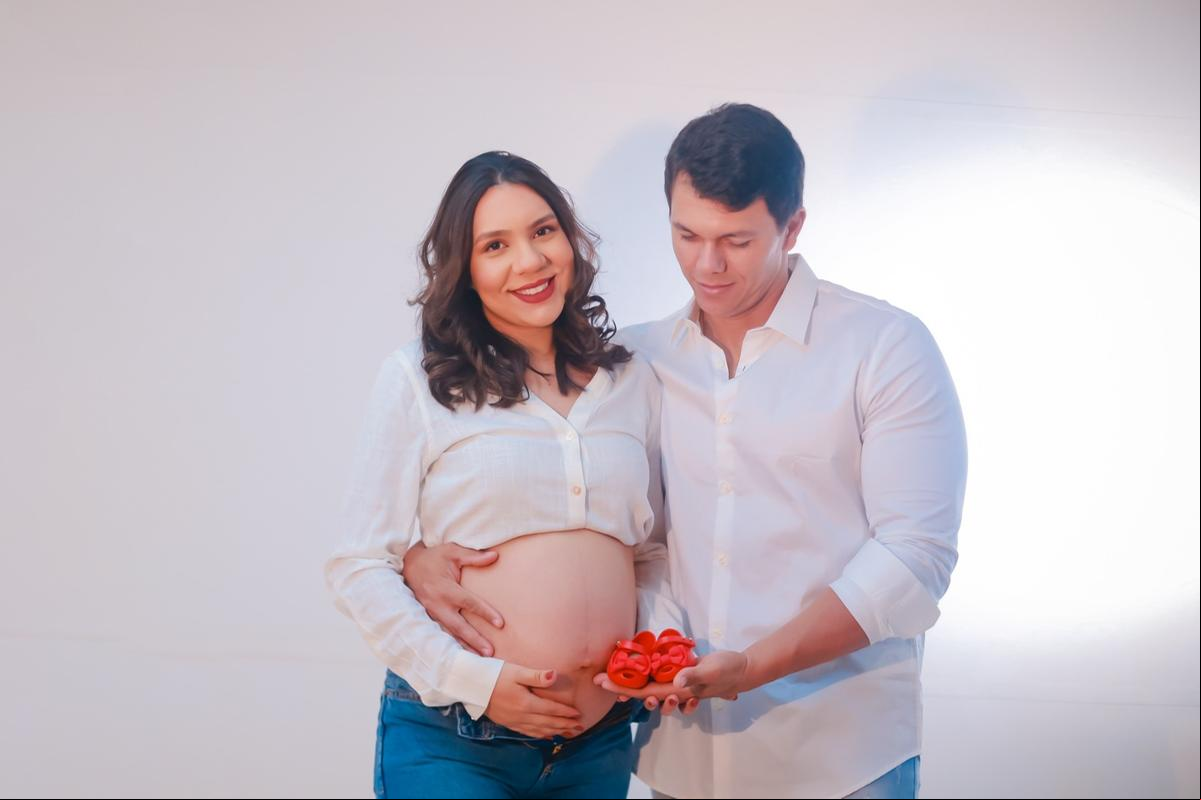 Camylle Kécia e Alisson na doce espera por Melinda (Foto/Stella barbosa)