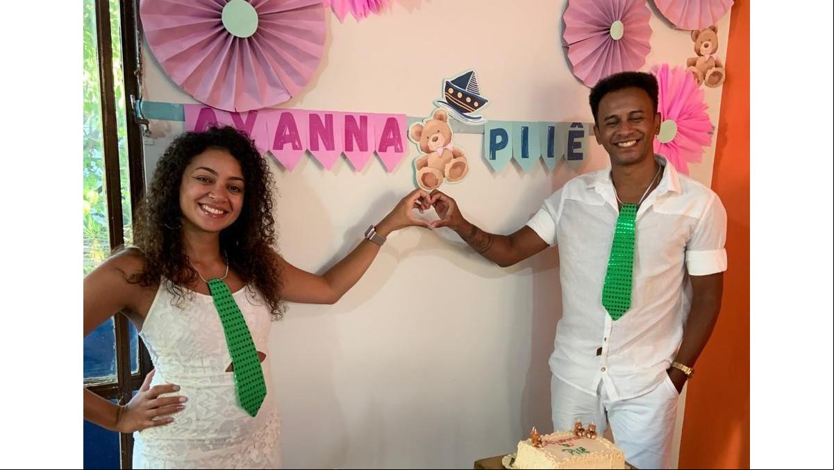 Casal decidiu colocar o nome do filho de Piiê como forma de resgatar a ancestralidade africana (Foto/Arquivo pessoal)