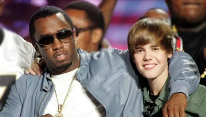Diddy atuou como "tutor" na carreira de Bieber. Fãs suspeitam que o cantor canadense tenha sido uma das vítimas de assédio sexual por parte do produtor (Foto/Reprodução)