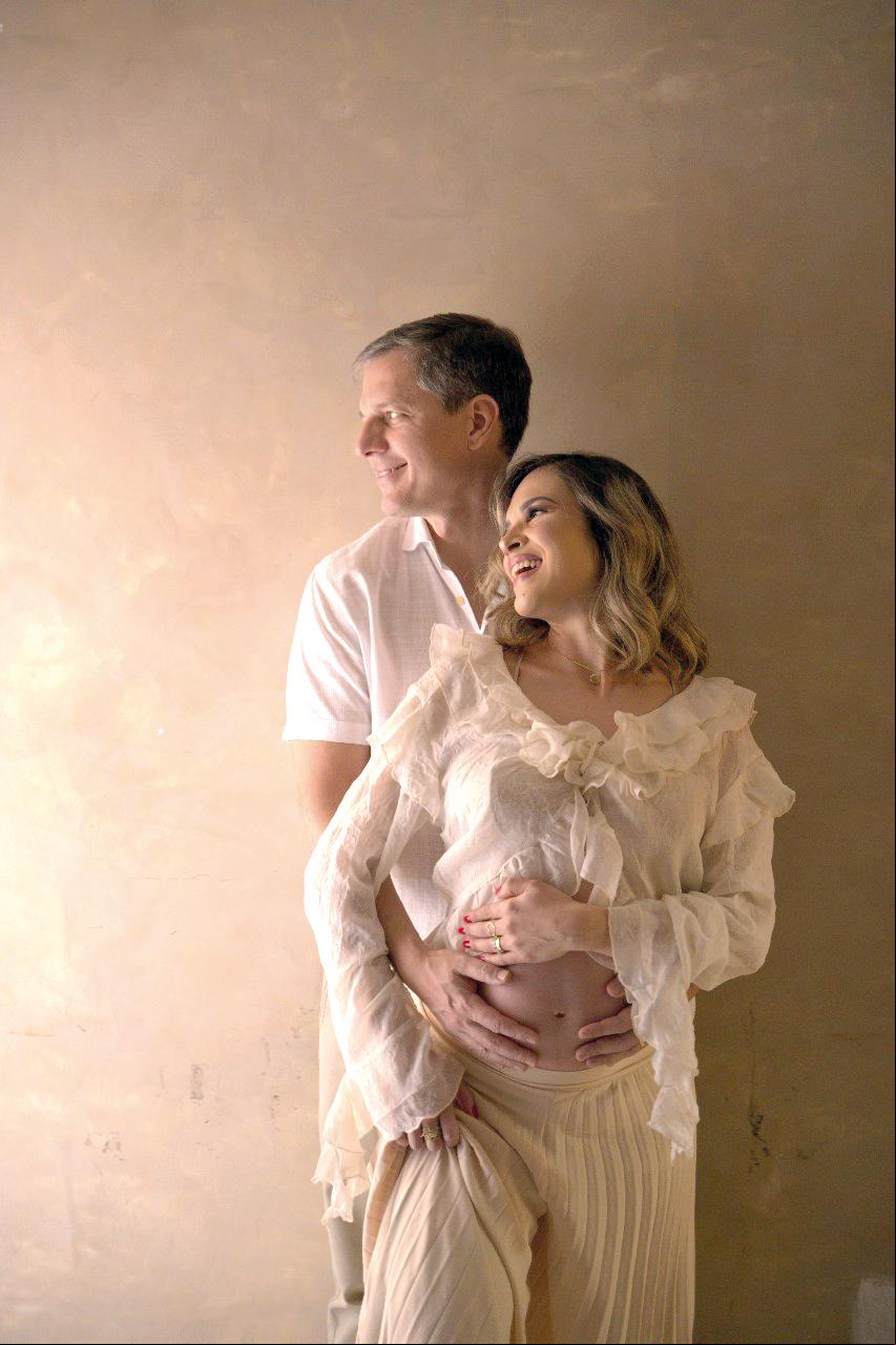 Mariana de Oliveira Duarte Bruno Xavier Silveira, na expectativa da chegada de Nicolas (Foto/Alysson Oliveira)