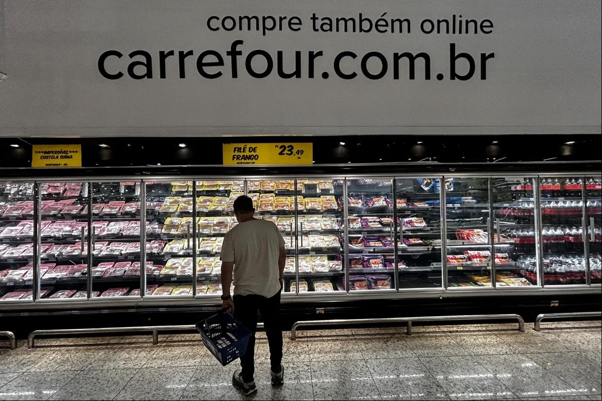 O Carrefour Brasil afirmou não ter informações sobre a carta de desculpas do executivo (Foto/Nelson Almeida/AFP)