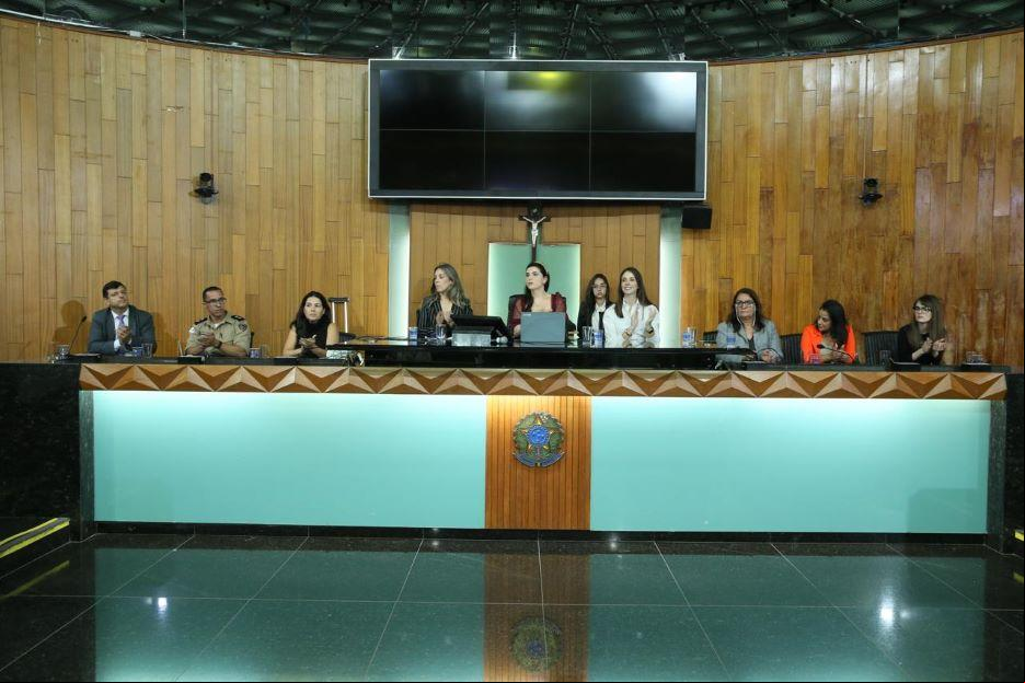 Durante a audiência, a promotora de Justiça cobrou do município a elaboração e implementação de plano de metas para o enfrentamento integrado à violência contra a mulher (Foto/Divulgação)