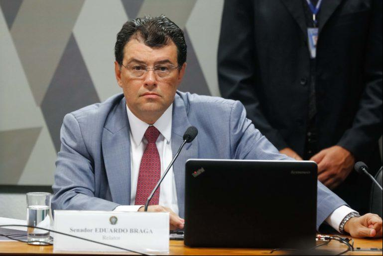 Eduardo Braga (MDB-AM), relator da reforma tributária no Senado. (Foto: Senado Federal)