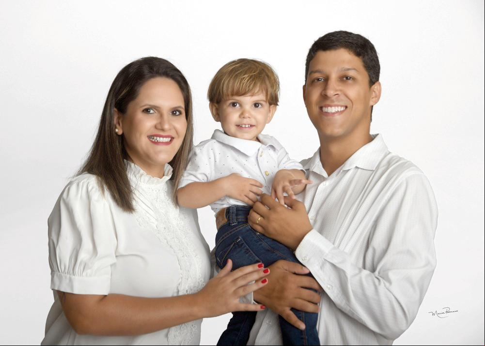 Wendell Mendonça e Taísa Vaz de Mendonça com o filho, Augusto (Foto/Marise Romano)
