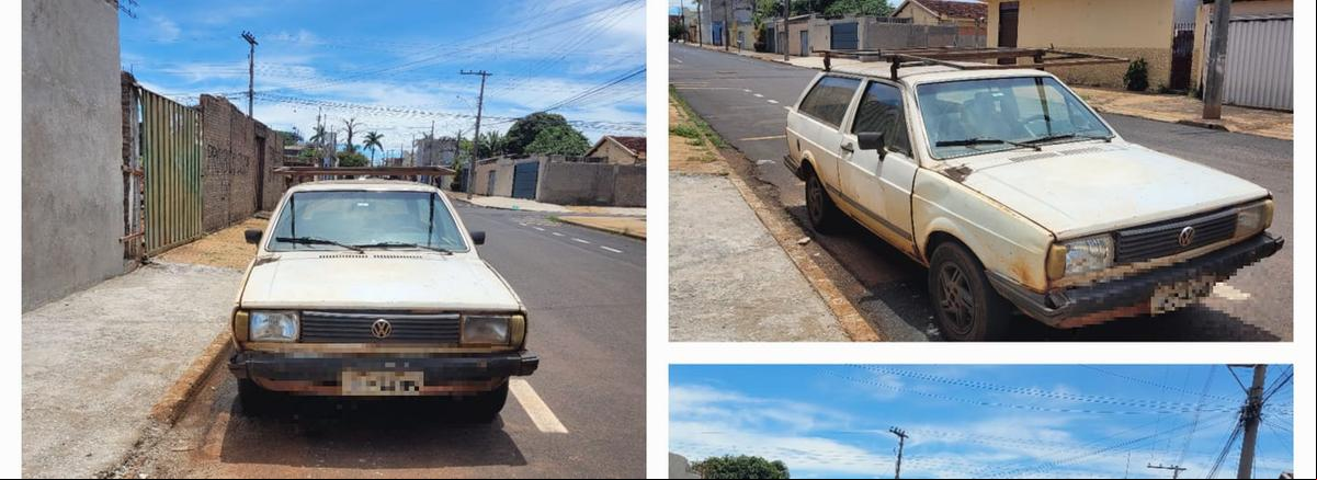 Veículo foi encontrado abandonado. (Foto/Divulgação)