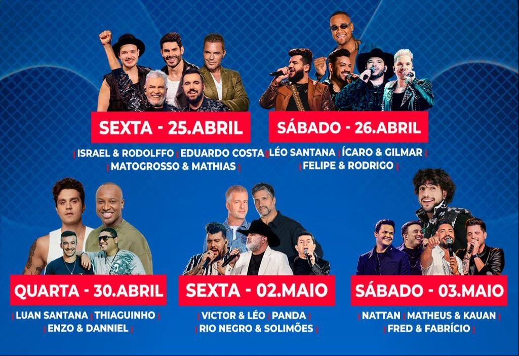 Apresentações de 2025 (Foto/Divulgação)