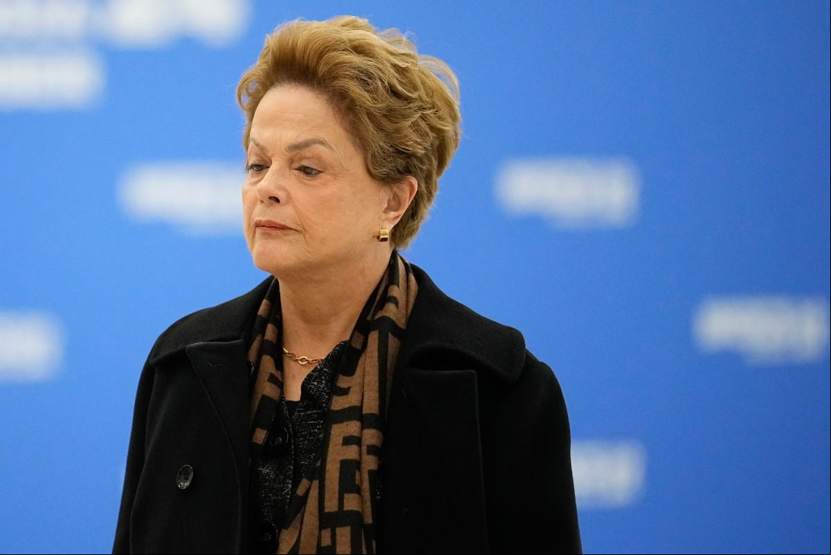 Dilma Rousseff chega para participar de reunião do Brics, em Kazan, na Rússia, em outubro de 2024 (Foto/Alexander Zemlianichenko/AFP)