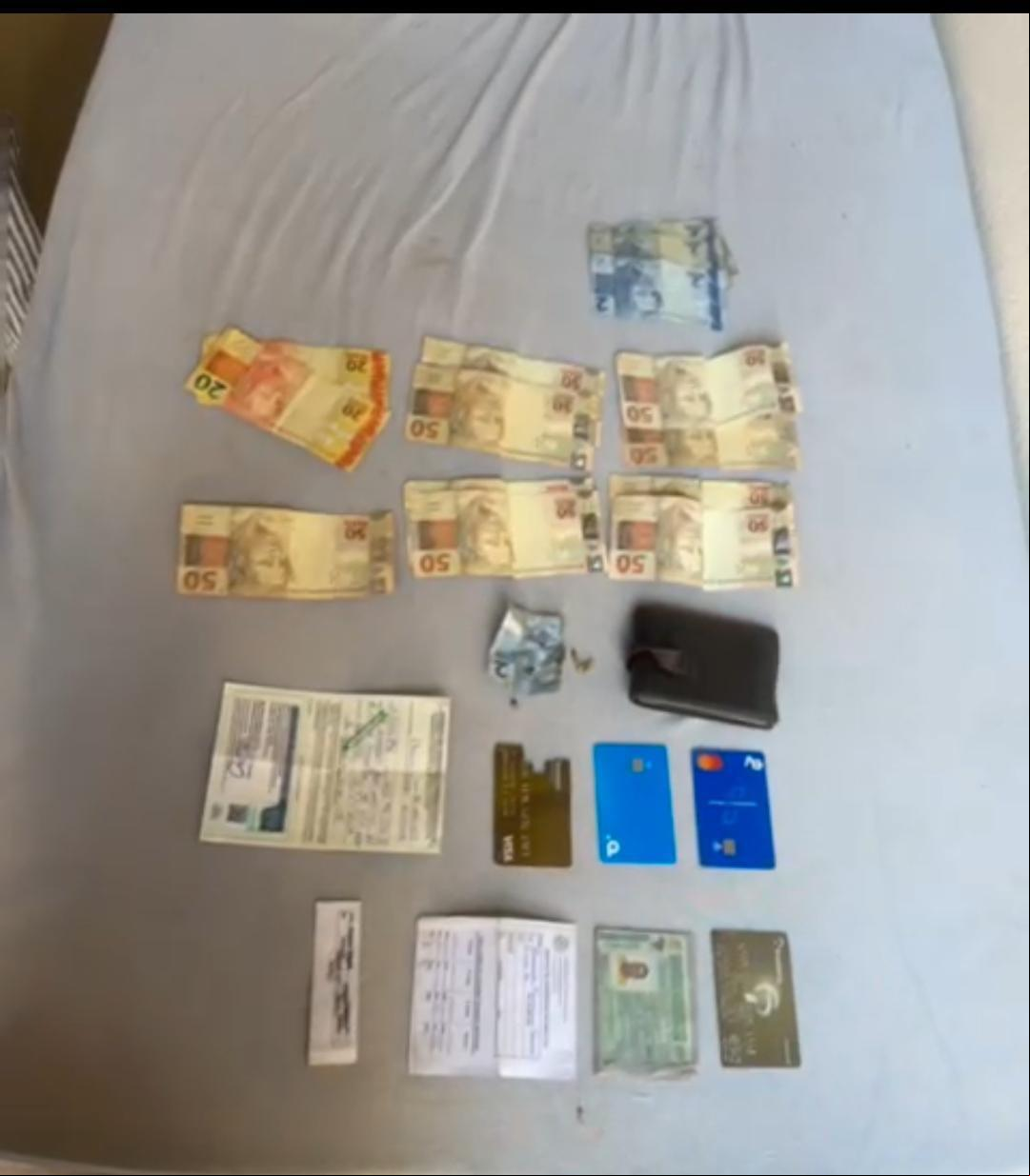 Dinheiro que estava na carteira seria usado para pagar parcela da veículo (Foto/Divulgação)
