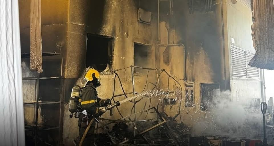 Após a extinção das chamas, os militares realizaram o trabalho de rescaldo para evitar novos focos (Foto/Divulgação)