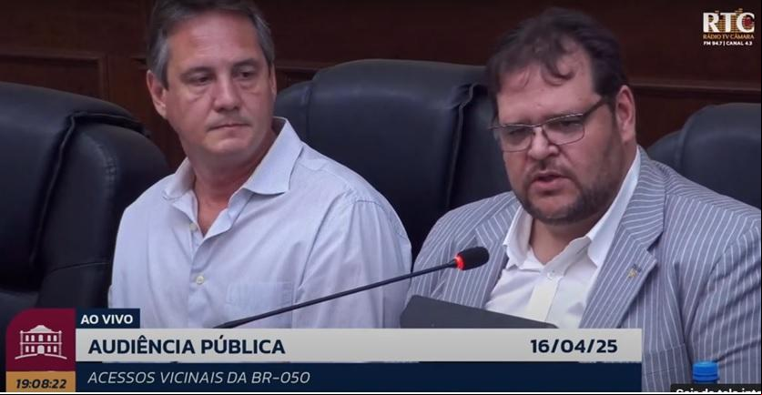 Em audiência pública na Câmara Municipal, o presidente do Sindicato Rural, Marco Túlio Prata, diz que a maioria dos os existia antes da duplicação da rodovia. (Foto/Reprodução)
