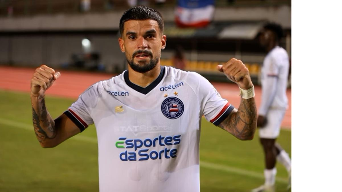 O único gol foi marcado por Cauly ainda no primeiro tempo (Foto: Felipe Oliveira - EC Bahia)