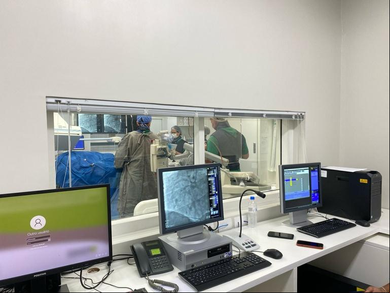 O hospital agora a a contar com dois angiógrafos proporcionando maior agilidade nos atendimentos (Foto/Reprodução)